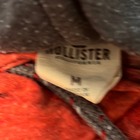 Hollister Lightweight Hoodie Burnt Orange Color. Medium. Front Pouch Pocket. EUC - Picture 3 of 8